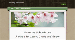 Desktop Screenshot of harmonyschoolhouse.com