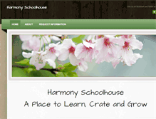 Tablet Screenshot of harmonyschoolhouse.com